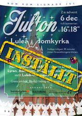 Julton i Luleå domkyrka inställt