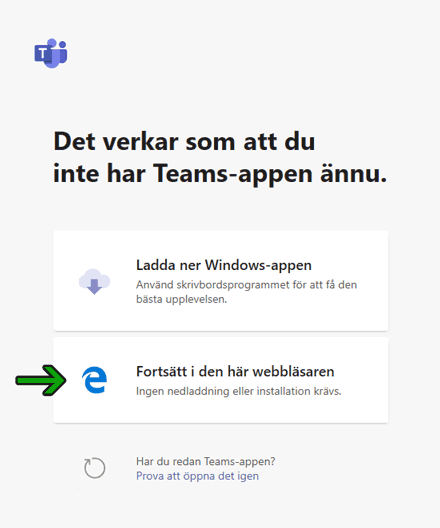 Meddelande i webbläsare