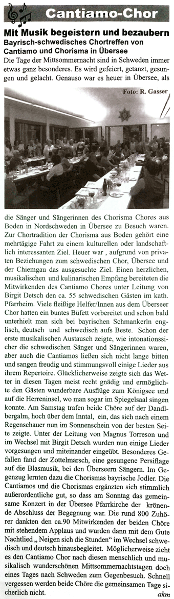 Chorisma i tysk press