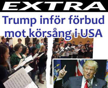 Trump inför förbud mot körsång i USA