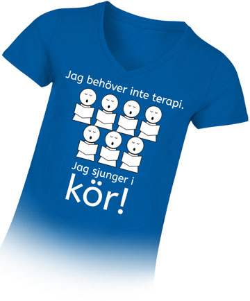 Jag behöver inte terapi. Jag sjunger i kör!