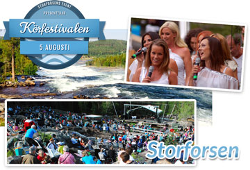 Körfestivalen vid Storforsen den 5 augusti 2017