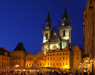 Gamla stadens torg i Prag, Tjeckien